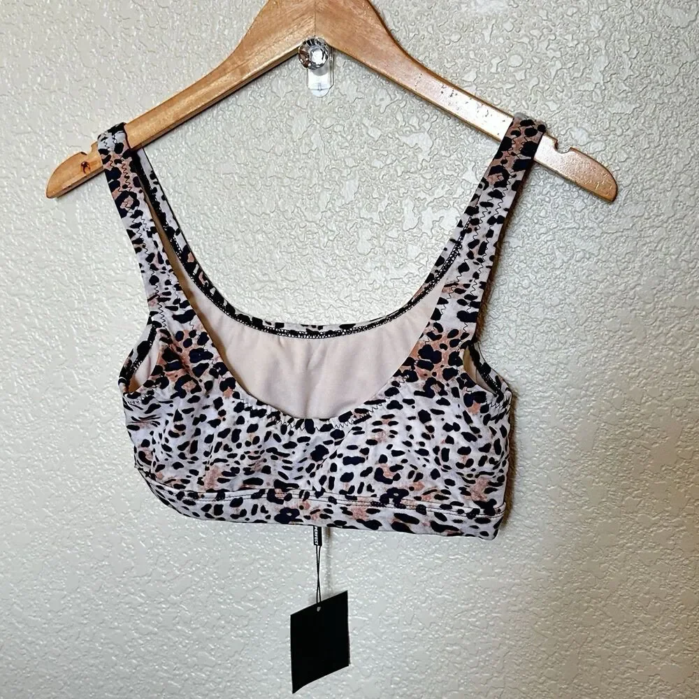Dixperfect womens leopard print bikini top size Medium NWT - Picture 2 of 5